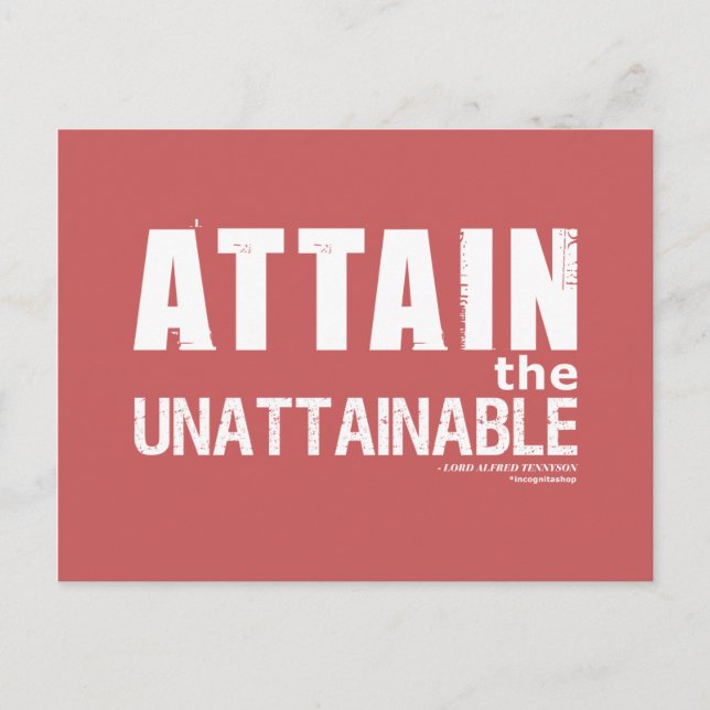 Tennyson Quote Postkarte (Vorderseite)