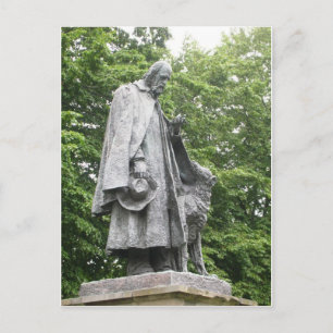 Tennyson und sein Hund Postkarte