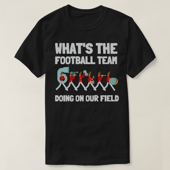 Tenor Quad Drums Marching Band Drummer 10 T-Shirt (Design vorne)