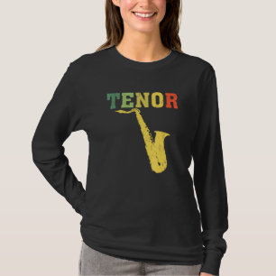 Tenor Saxophone Player Jazz Music T-Shirt