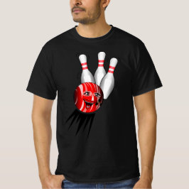 Tenpin Bowling Strike. T-Shirt
