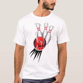 Tenpin Bowling Strike. T-Shirt