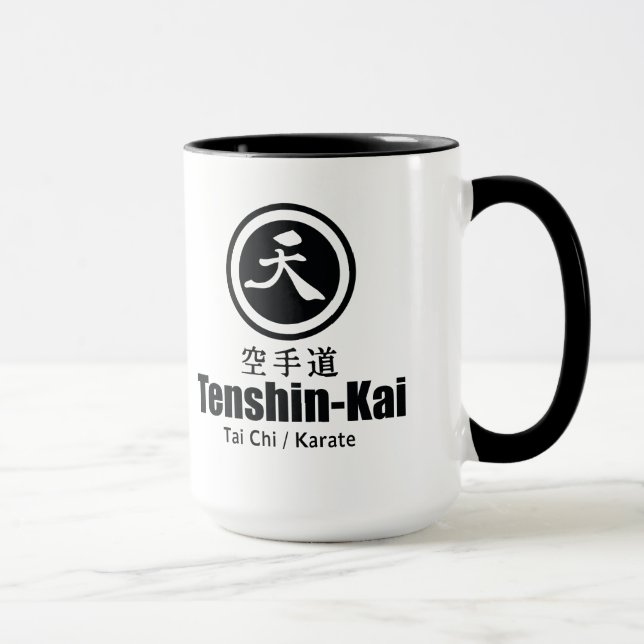 Tenshin-Kai Karate-Logo-Kaffee-Tasse Tasse (Rechts)