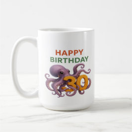 Tentacle-Drehung: 30. Geburtstag Octopus-Tasse Kaffeetasse