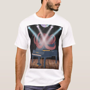 Tentacle Unglaublich witzig Octopus Piano Serenade T-Shirt