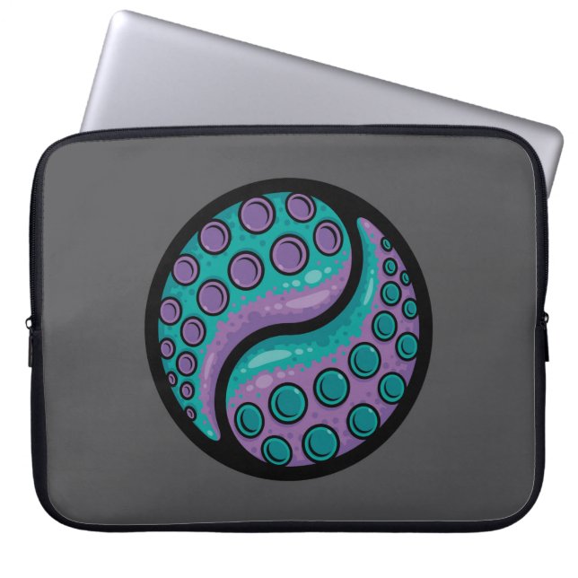 Tentacle Yin Yang Laptopschutzhülle (Vorderseite)