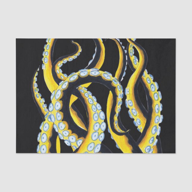 Tentacles Dark Ink Seidenpapier (Vorderseite)