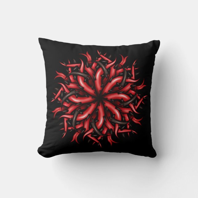 Tentacles Gothic Creepy Horror Kissen (Vorderseite)