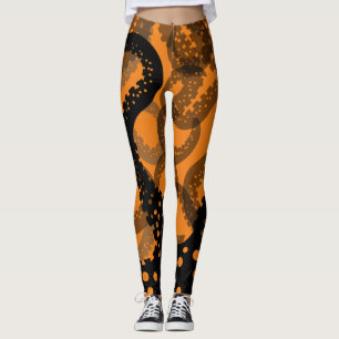 Tentacles jaunes orange pâle Leggings
