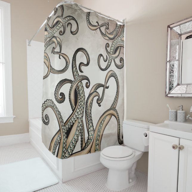 Tentacles Kraken Sea Monster Duschvorhang (Beispiel)