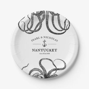 Tentakeln der Liebe Themed Beach Octopus Pappteller