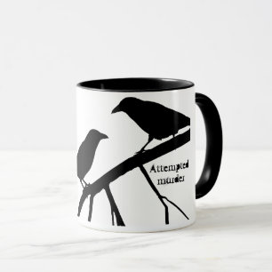 Tentative de jeu de mots Meurtre Mug noir et blanc