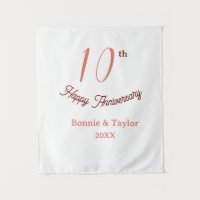 10e anniversaire de mariage nom pastel pêche rétro