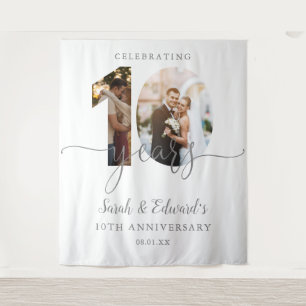Tenture 10e anniversaire du Mariage 2 Photo fond