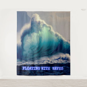 Tenture 11.Bleu des vagues océaniques, les amoureux de l'o