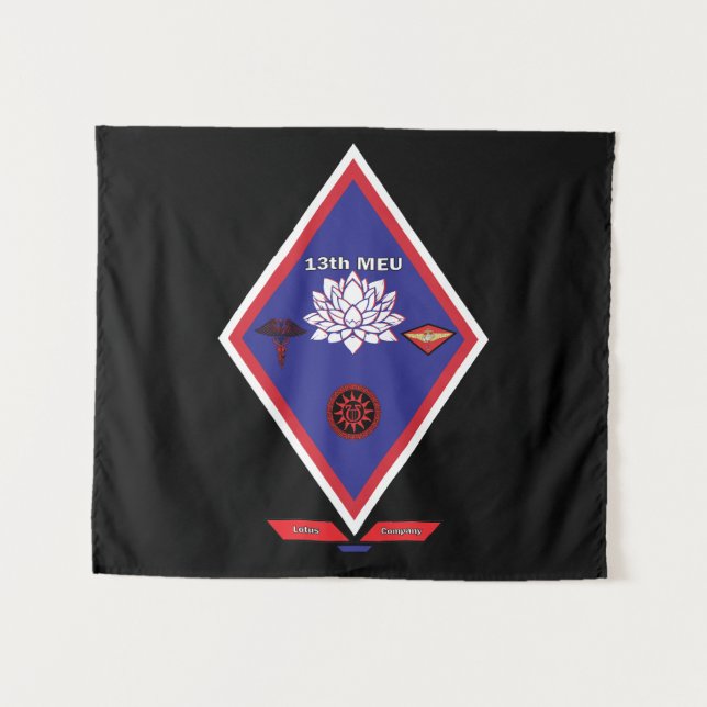 Tenture 13th MEU Milsim Flag (Devant (Horizontal))