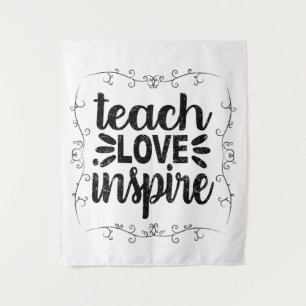 Tenture 1- Enseigner l'Amour Inspirer chemise, Retro Ensei