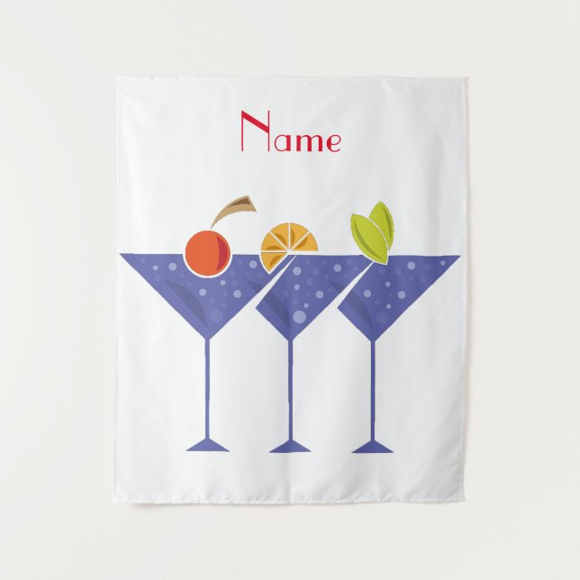 Tenture 3 cocktails Martini Thunder_Cove (Devant)