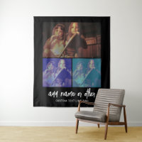 3 Collage photo avec texte de script - noir blanc