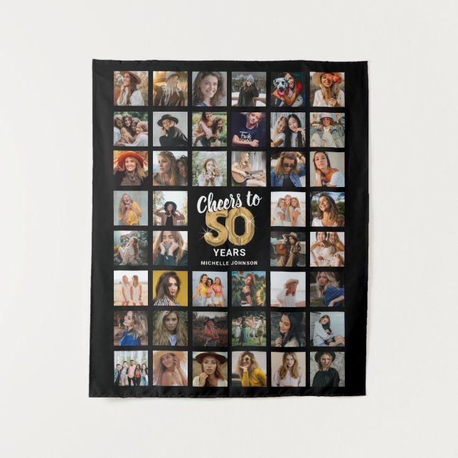 Tenture 44 Collage photo 50e anniversaire (Devant)