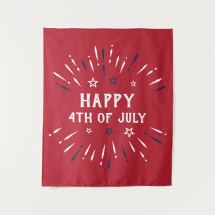 Tenture 4 juillet Fête de l'Indépendance Patriotique Améri