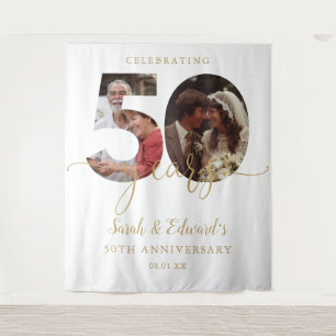 Tenture 50e anniversaire du Mariage 2 Photo fond