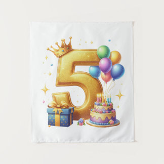 Tenture 5ème anniversaire en or