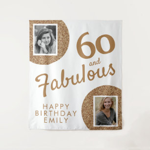 Tenture 60 et Fabulous Gold Parties scintillant 2 Photo 60