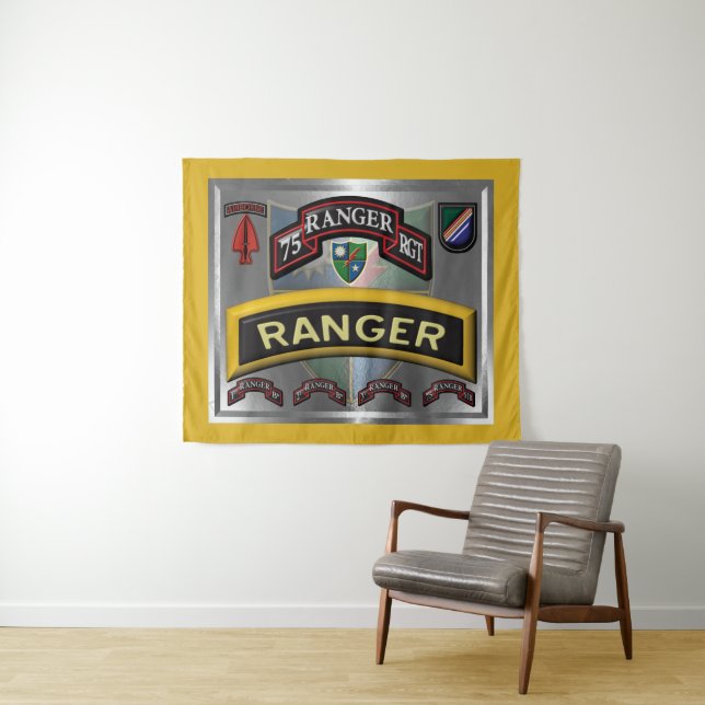 Tenture 75e régiment de rangers (En situation (horizontale))