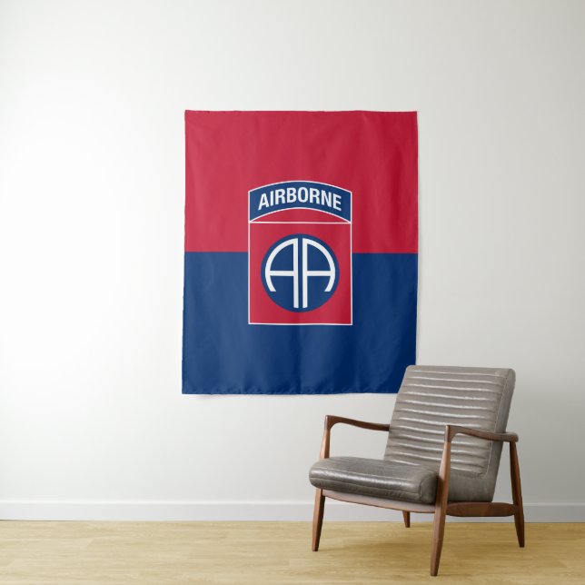 Tenture 82e division aérienne Flag Military Vétéran (En situation)