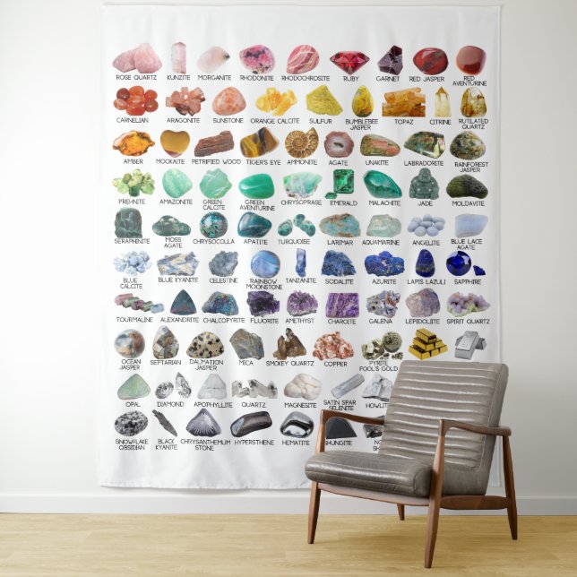 Tenture 90 Rainbow Rocks Crystal Collection Mur pendage (En situation)