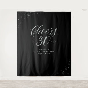 Tenture À 30 ans, tchin !   Soirée d'anniversaire Silver &