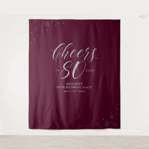 Tenture À 80 ans Silve & Red fête son 80e anniversaire