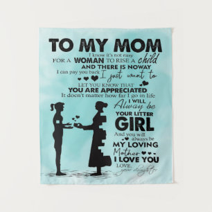 Tenture À ma conception mère Lettre à maman