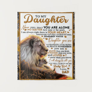 Tenture À ma fille, cadeau d'anniversaire de fille, bébé f