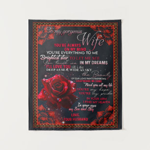 Tenture À Mon Cadeau D'Anniversaire De Femme Rose, Cadeau