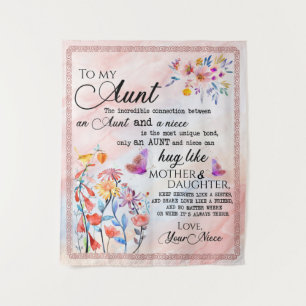 Tenture À Mon Cadeau Tante, Cadeau Papillon De La Nièce
