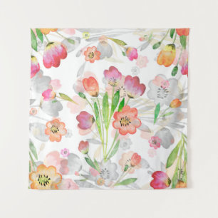 Tenture abstraction motif sans couture composition florale