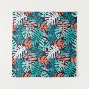 Tenture Abstrait feuille tropical motif. Créatif