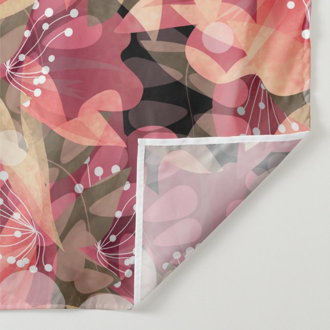 Tenture Abstrait joli joli rose fleurs design floral (Détail)