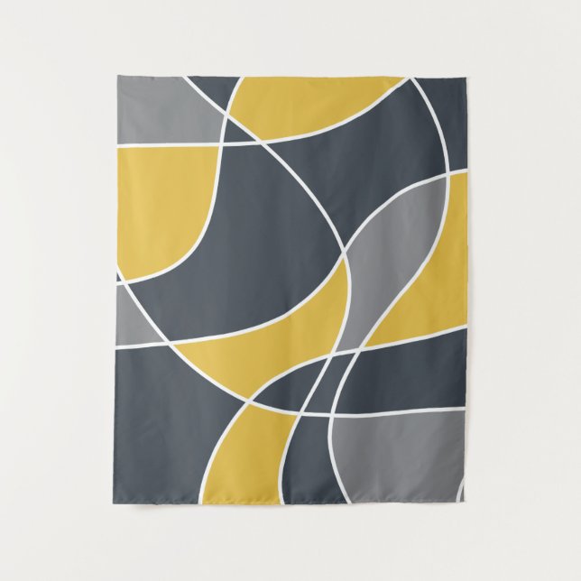 Tenture Abstrait, moderne, géométrique, motif tendance (Devant)