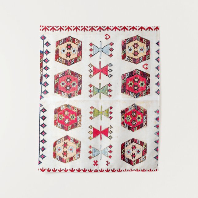 Tenture Accent coloré Motif aztèque (Devant)