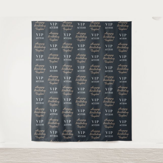 Tenture Accès VIP Tapis Rouge | Toile de fond à répétition (Devant)