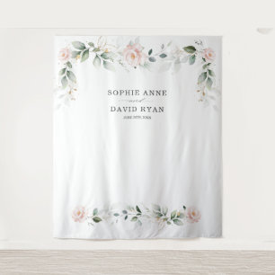 Tenture Accessoire de photo de mariage floral rose verdure