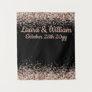 Tenture Accessoire de photobooth de mariage paillettes or 
