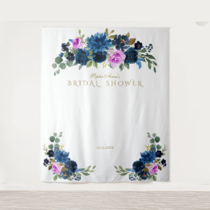 Tenture Accessoire de photomaton de mariage floral Fuchsia