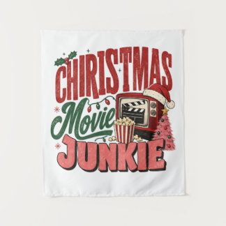 Tenture Accro aux films de Noël rétro