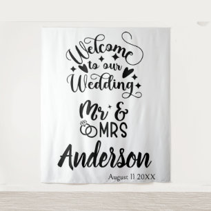 Tenture Accueil de mariage personnalisé