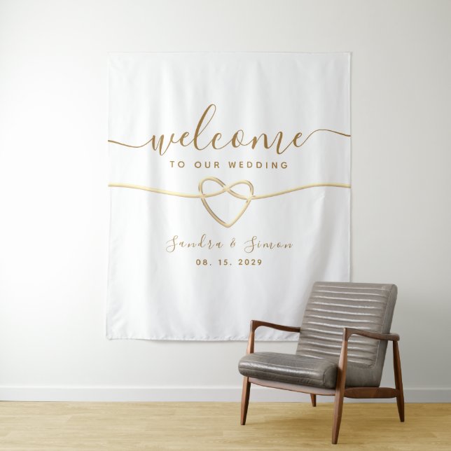 Tenture Accueil Mariage simple (En situation)