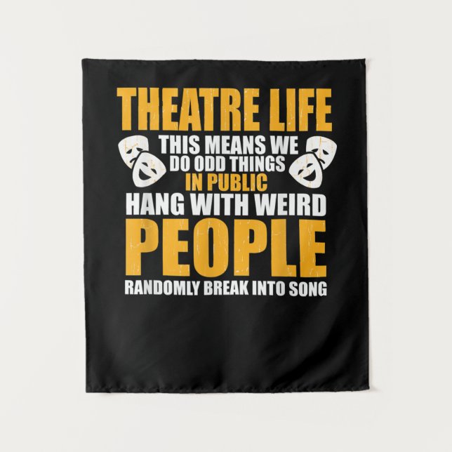 Tenture Acteur Actrice Musical Nerd Drame Comédien  Hommes (Devant)